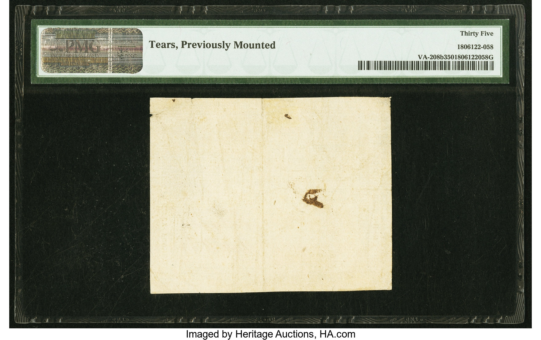 image for: Virginia March 1, 1781 $500 printed on thick laid paper PMG Choice Very Fine 35....