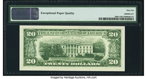 image for: Fr. 2069-L $20 1969B Federal Reserve Note. PMG Gem Uncirculated 66 EPQ....