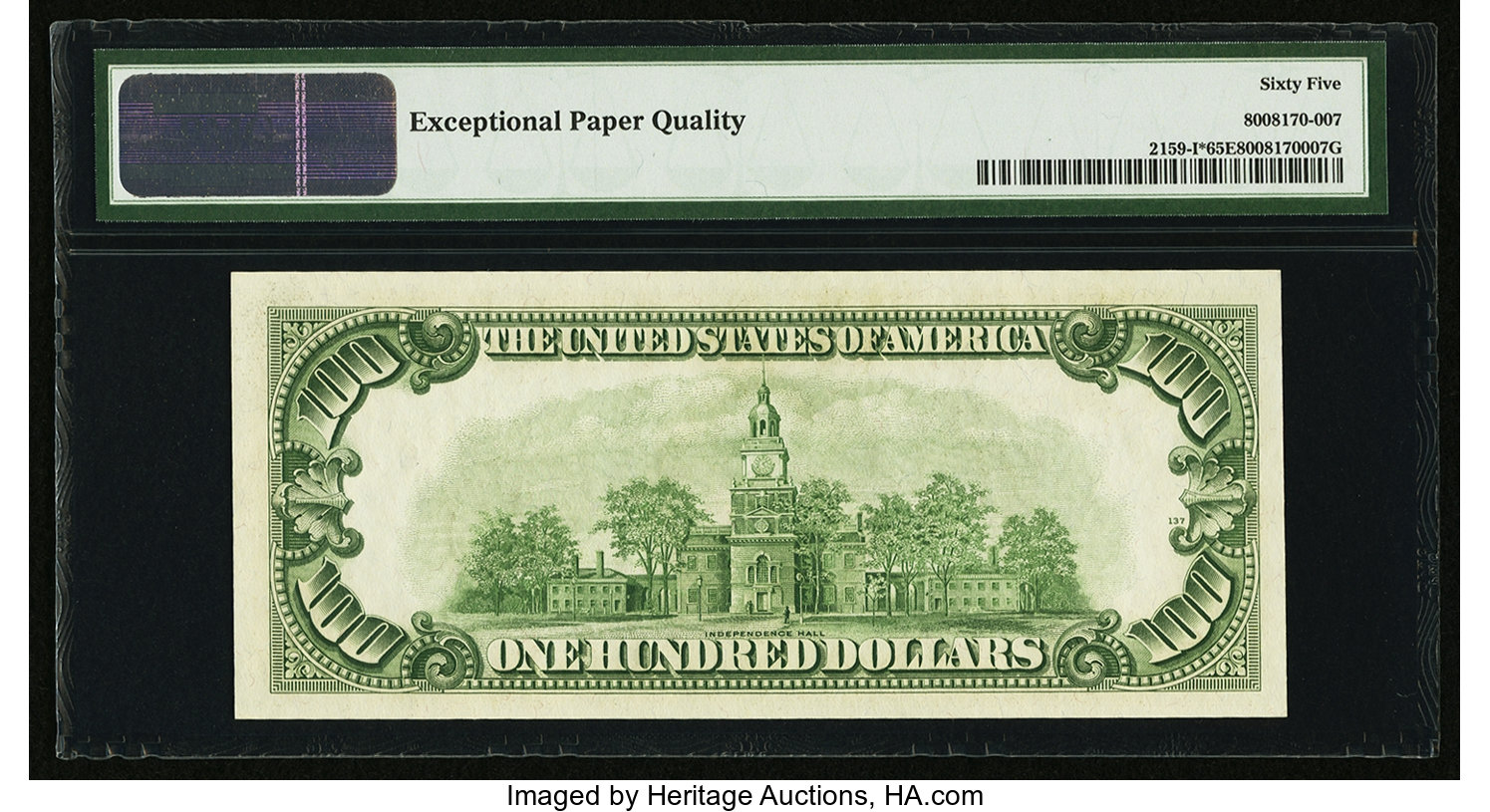 image for: Fr. 2159-I* $100 1950B Federal Reserve Note. PMG Gem Uncirculated 65 EPQ....
