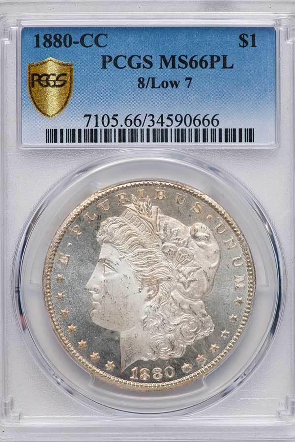 1880-CC $1  8/Low 7 MS PL MS66 PL thumbnail 3