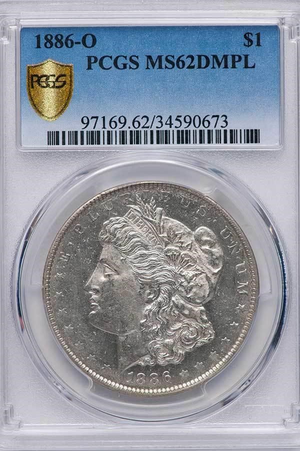 image for: $1 1886-O PCGS MS62 DMPL