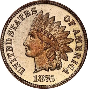 image for: 1C 1876 PCGS PR65 RD CAM CAC