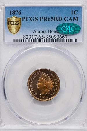 image for: 1C 1876 PCGS PR65 RD CAM CAC