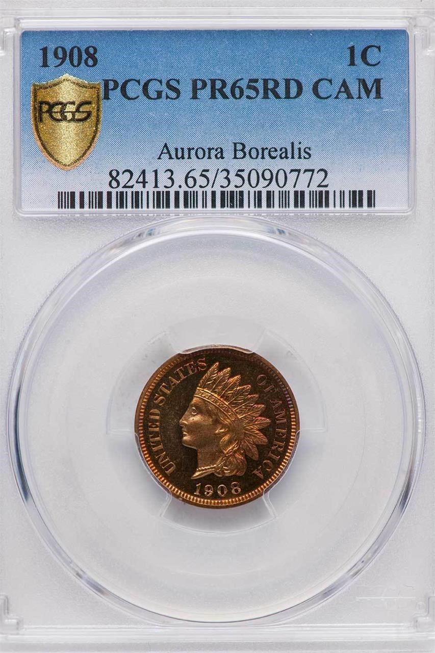 image for: 1C 1908 PCGS PR65 RD CAM