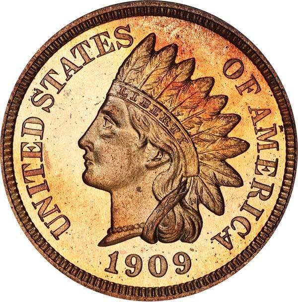 image for: 1C 1909 INDIAN. PCGS PR65 RD CAM CAC