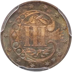 image for: 3CS 1867 PCGS MS67 CAC