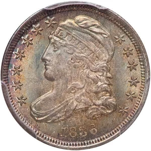 image for: 10C 1836 PCGS MS67+ CAC
