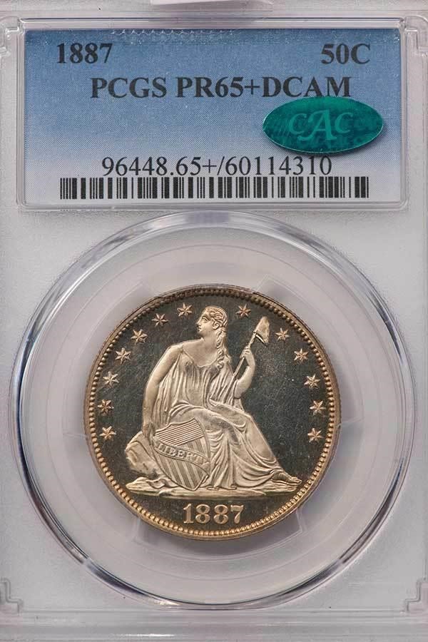 image for: 50C 1887 PCGS PR65+ DCAM CAC