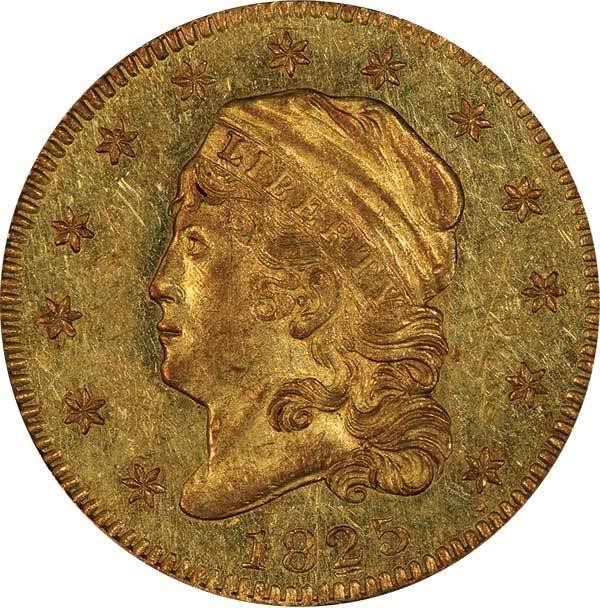 image for: $2.50 1825 PCGS AU58 CAC