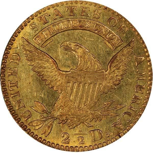 image for: $2.50 1825 PCGS AU58 CAC