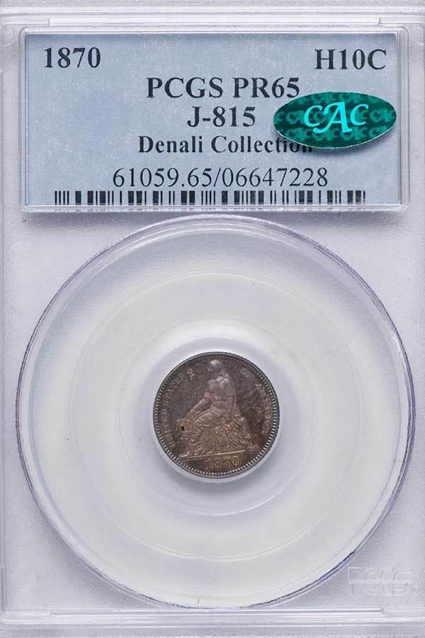 image for: H10C 1870 J-815. PCGS PR65 CAC