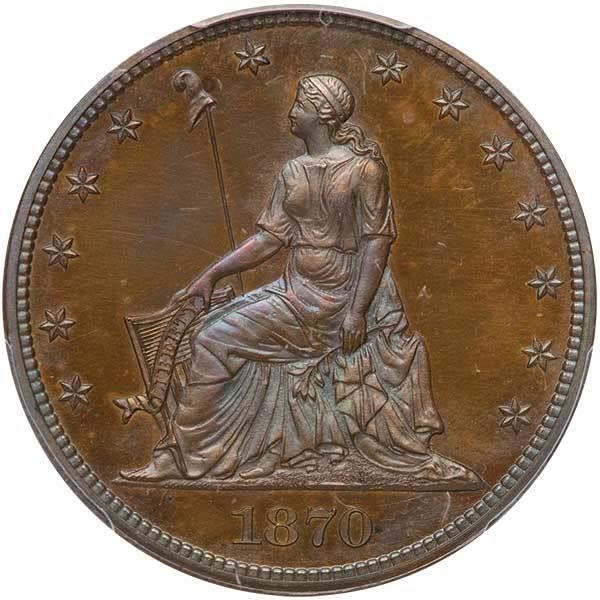 image for: 50C 1870 J-930. PCGS PR63 BN CAC
