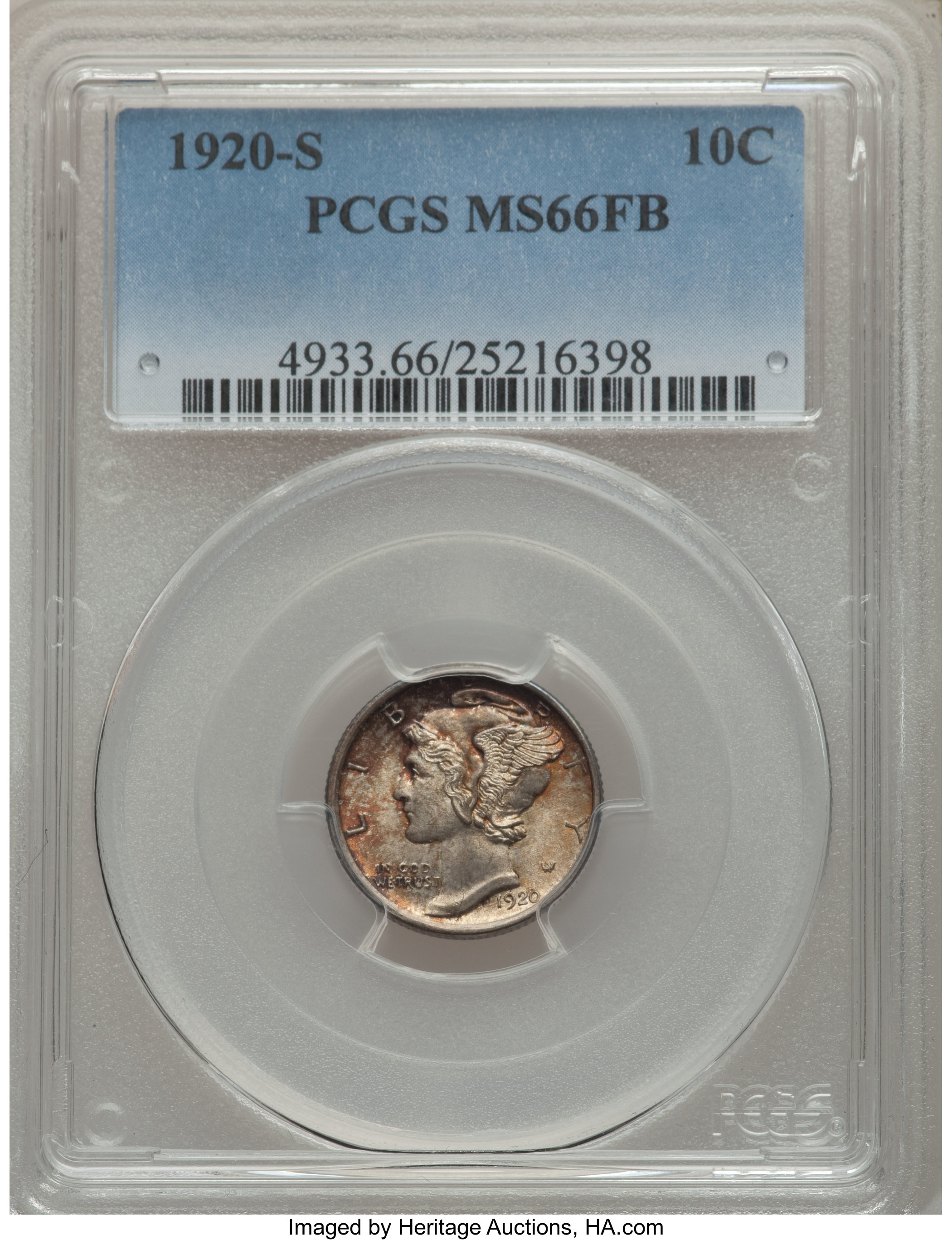 1920-S 10c MS FB MS66 FB thumbnail 8
