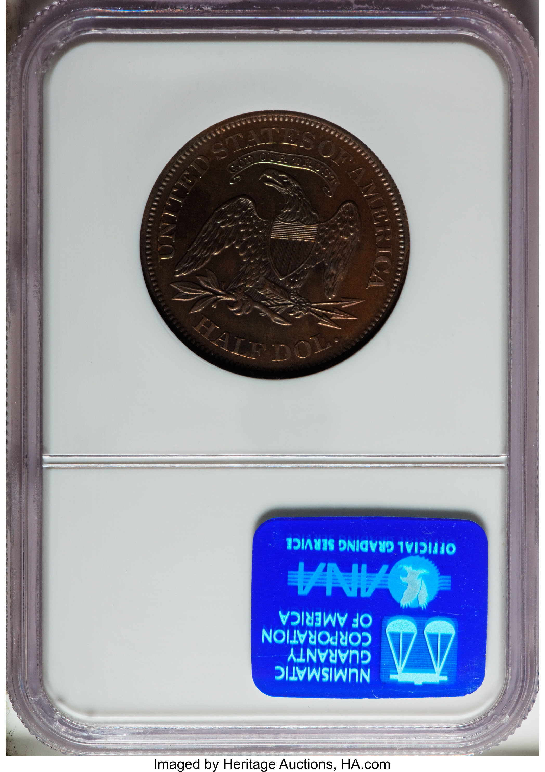 image for: 1861 P50C Half Dollar, Judd-278, Pollock-327, Low R.7, PR65 Brown NGC....