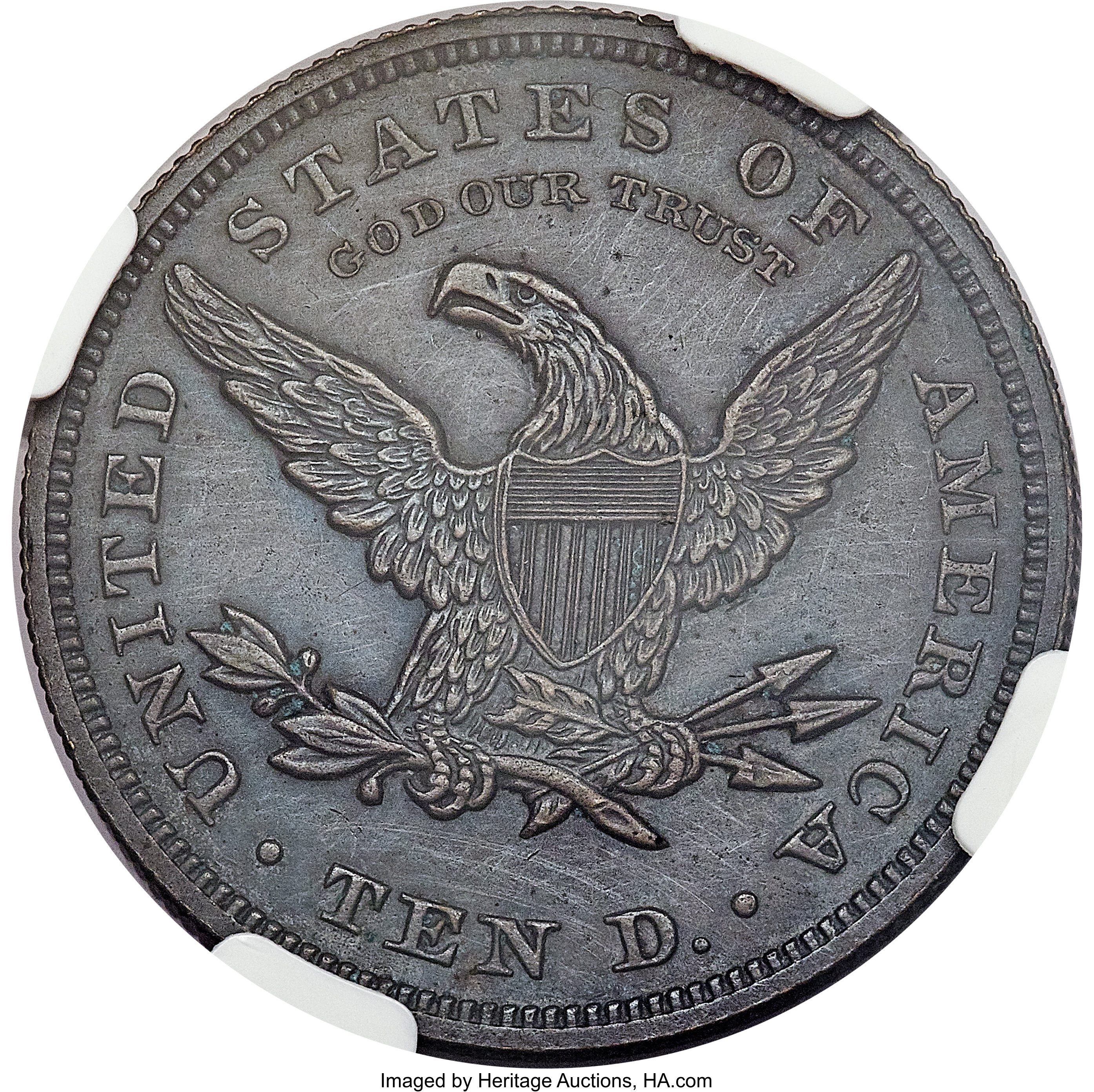 image for: 1863 $10 Ten Dollar, Judd-352, Pollock-424, High R.6, PR61 Brown NGC....