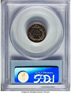 image for: 1869 10C Ten Cents, Judd-720, Pollock-801, High R.7, PR64 PCGS....