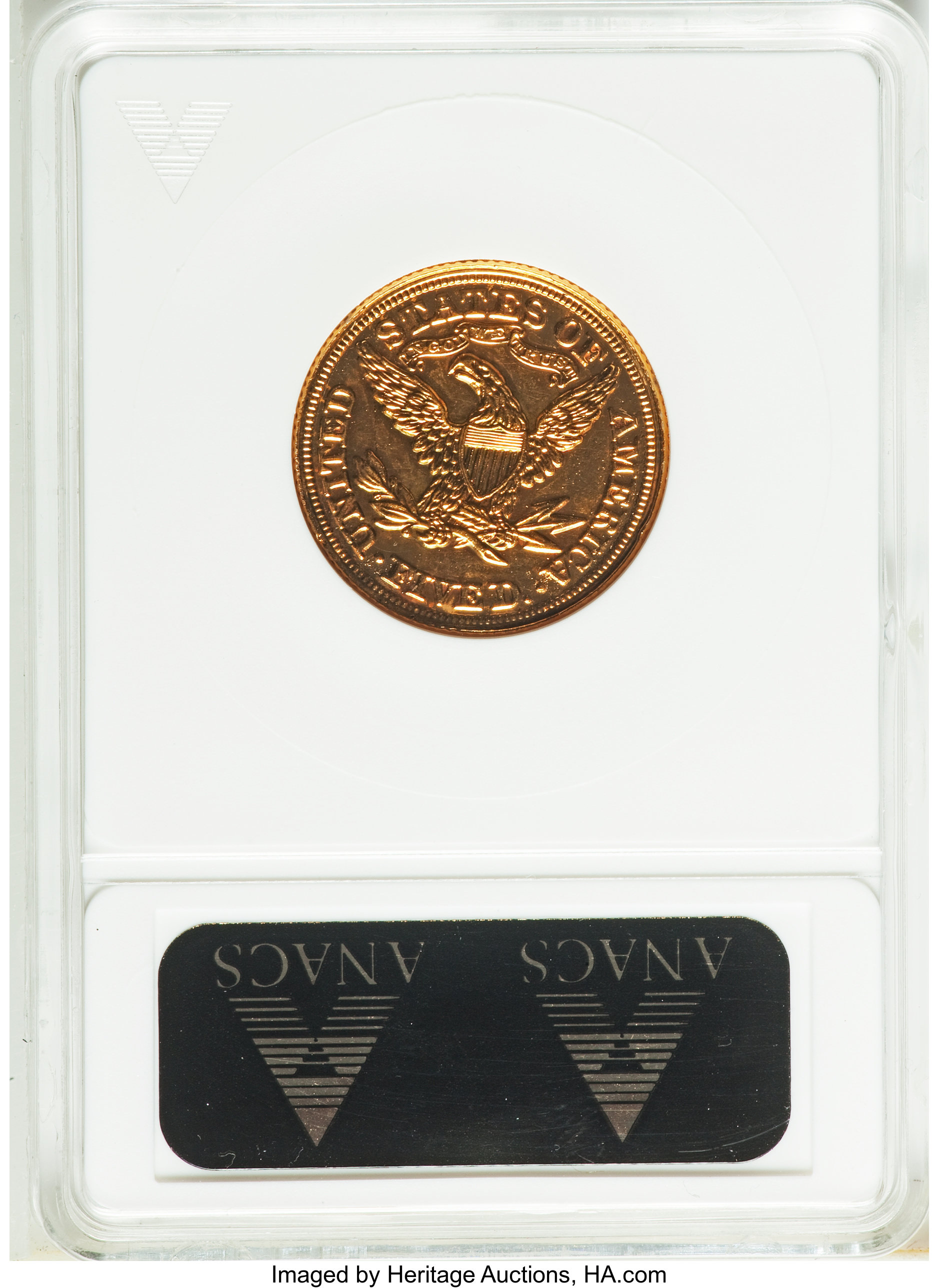 image for: 1869 $5 Five Dollar, Judd-776 Gilt, Pollock-862, High R.7, PR60 ANACS....