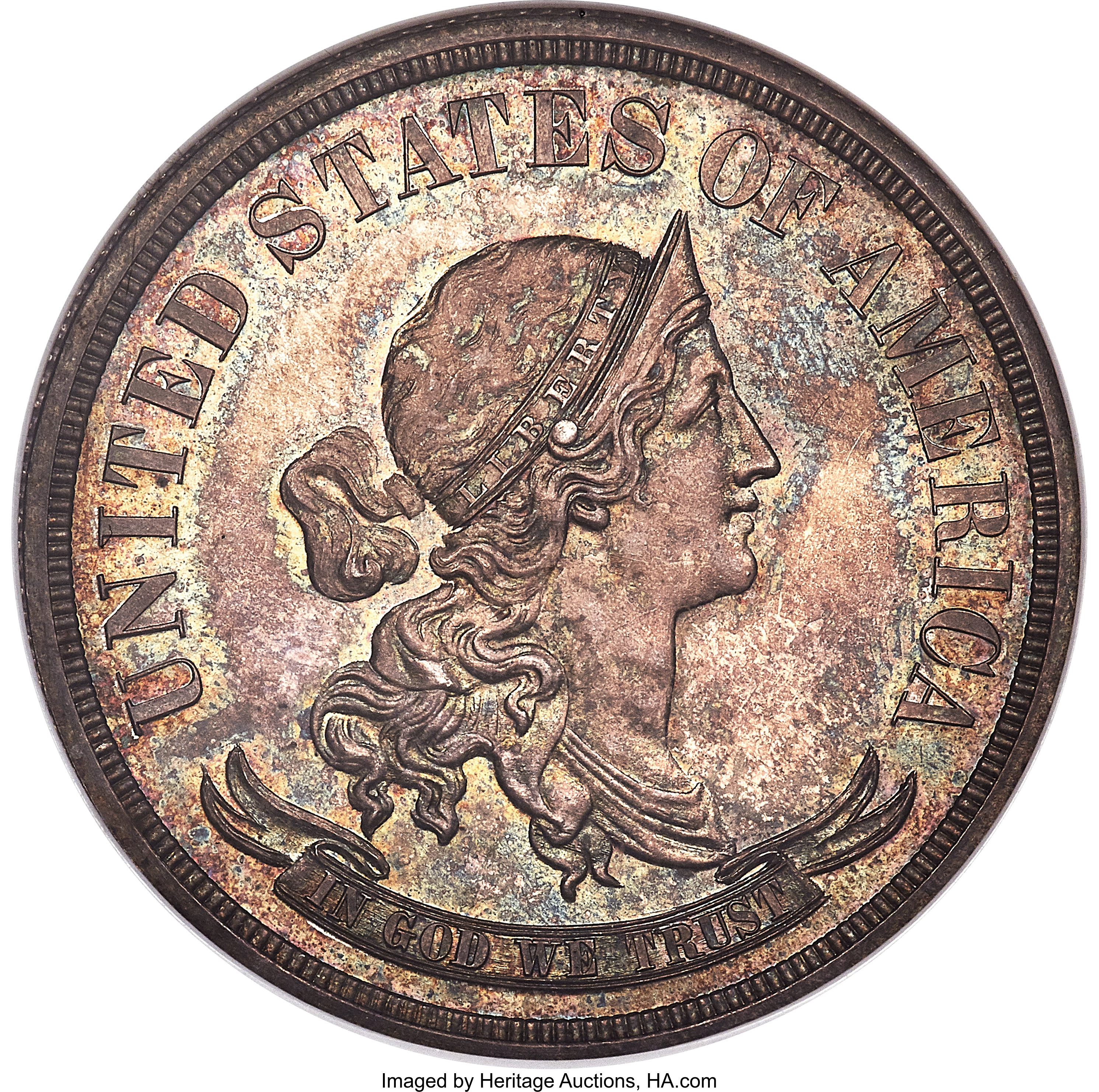 image for: 1870 50C Standard Silver Half Dollar, Judd-981, Pollock-1101, High R.6, PR66 NGC....