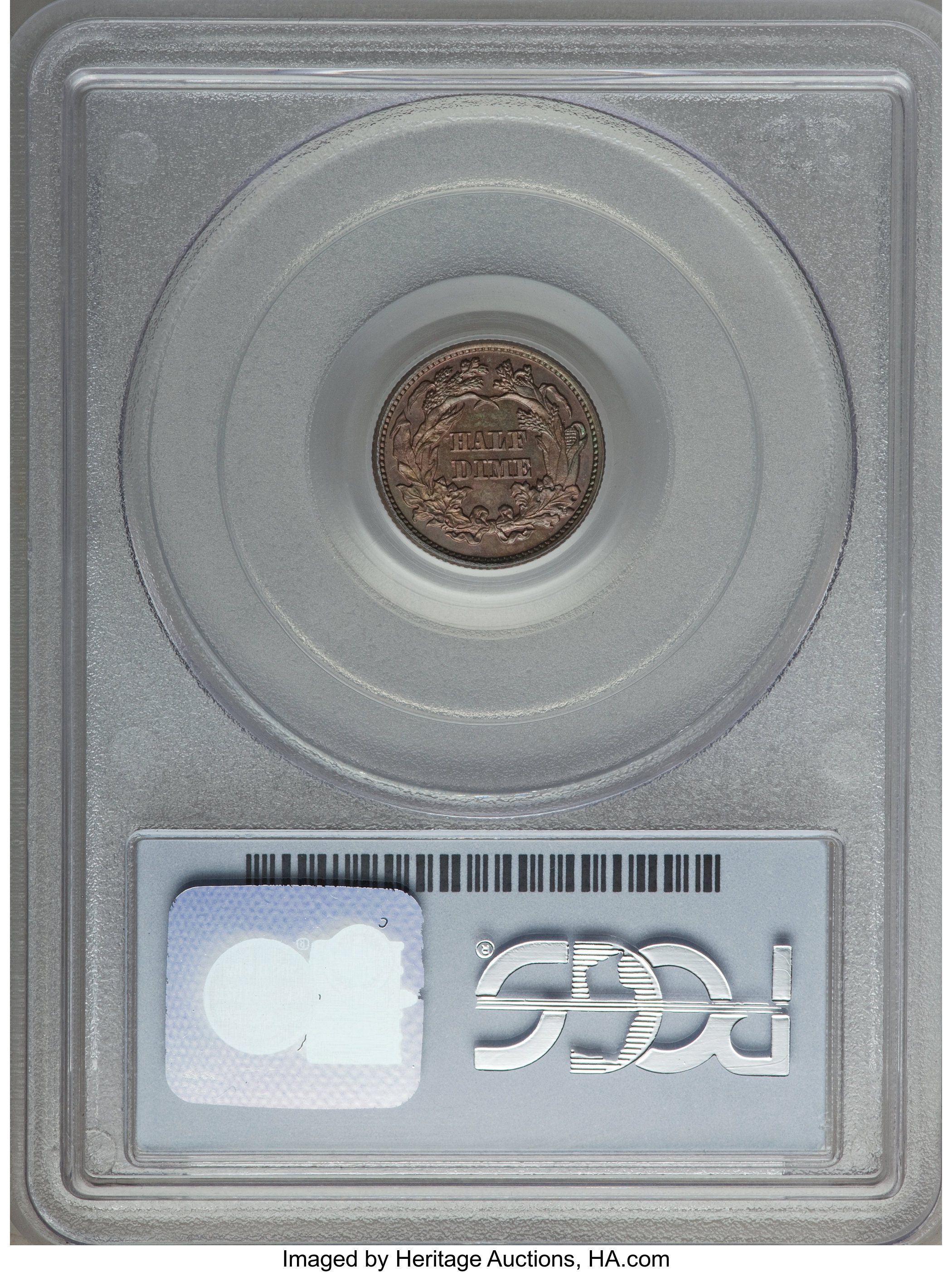 image for: 1871 H10C Half Dime, Judd-1069, Pollock-1205, Low R.7, PR65 Brown PCGS....