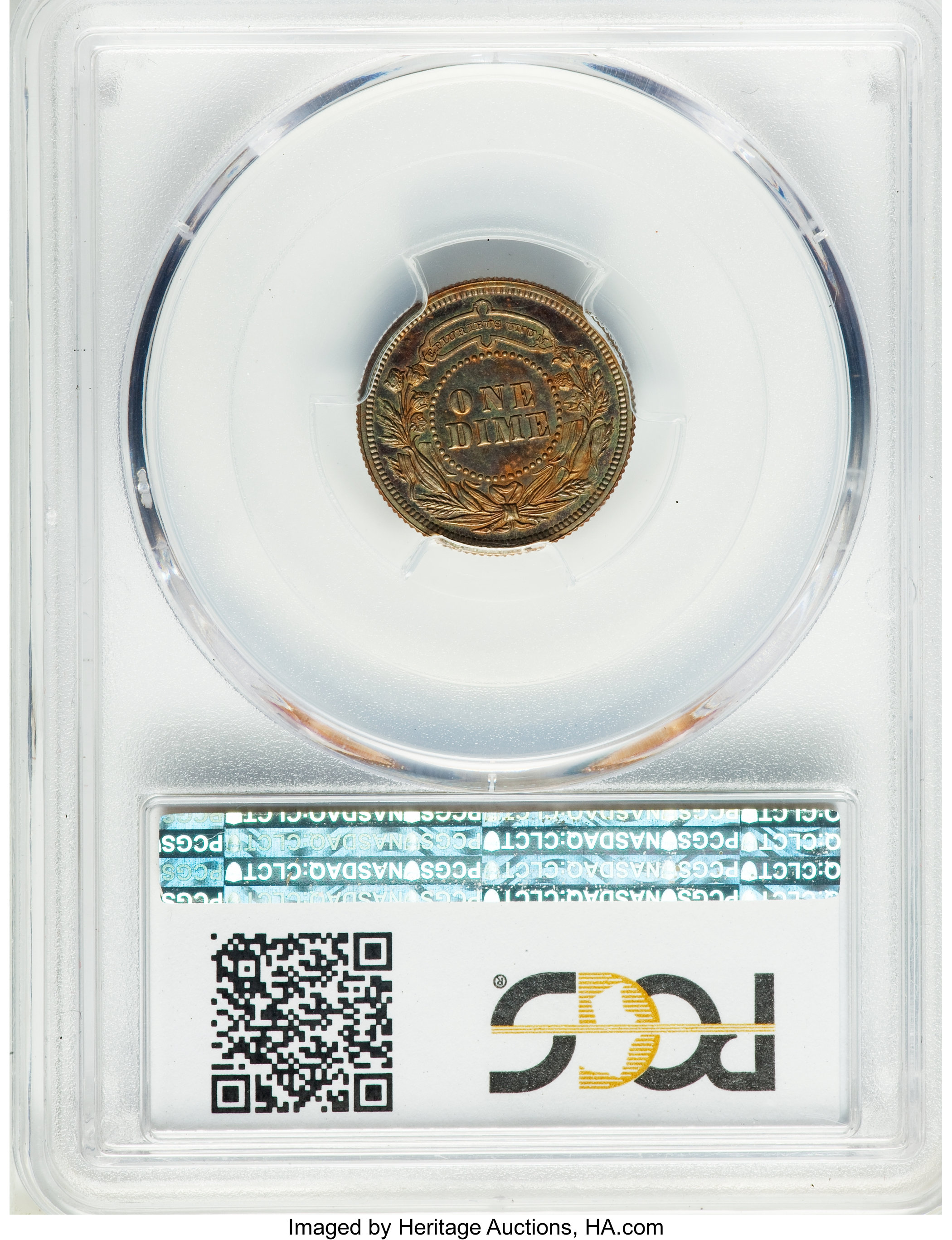 image for: 1879 10C Washlady Ten Cents, Judd-1585, Pollock-1778, High R.6, PR65 Brown PCGS. CAC....