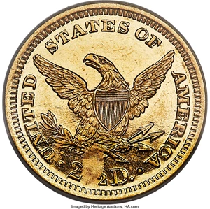 image for: 1896 $2 1/2 PR61 Cameo PCGS. CAC....