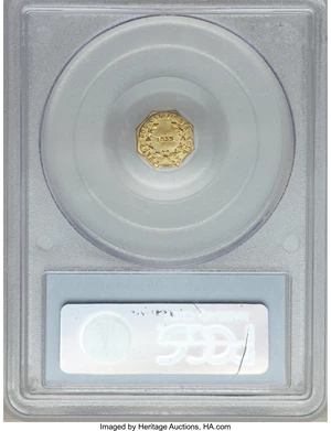 image for: 1855 50C Liberty Octagonal 50 Cents, BG-309, R.5, MS63 PCGS....