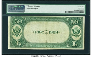 image for: New Albany, IN - $50 1882 Date Back Fr. 560 The Second NB Ch. # (M)2166...