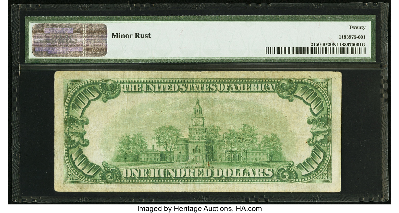 image for: Fr. 2150-B* $100 1928 Federal Reserve Note. PMG Very Fine 20 Net....