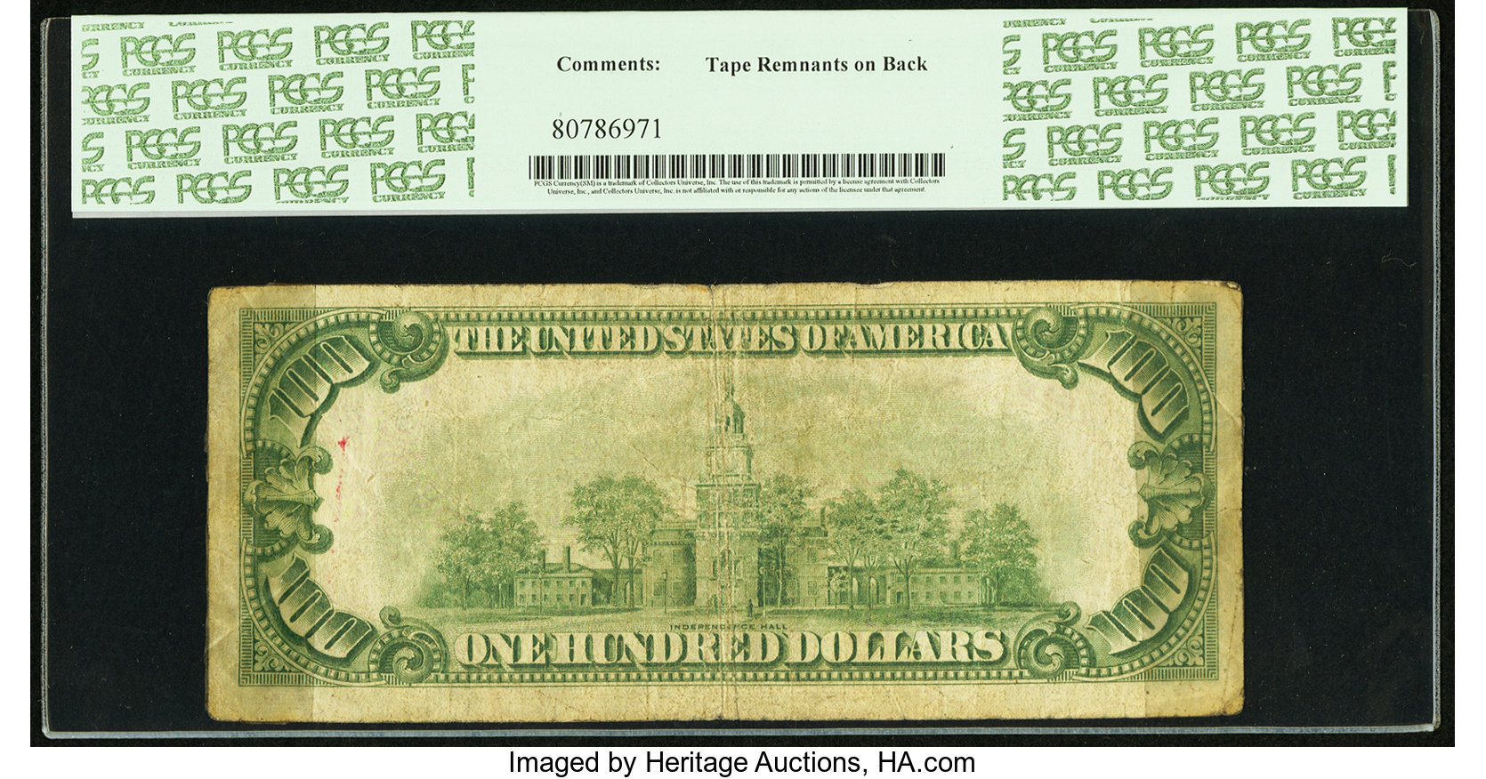 image for: Fr. 2150-E* $100 1928 Federal Reserve Note. PCGS Fine 12....