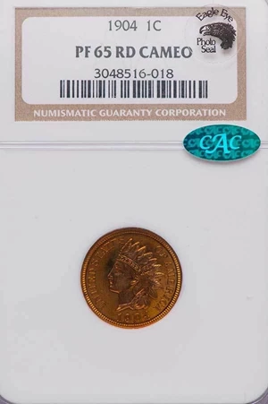 image for: 1C 1904 NGC PR65 RD CAM CAC