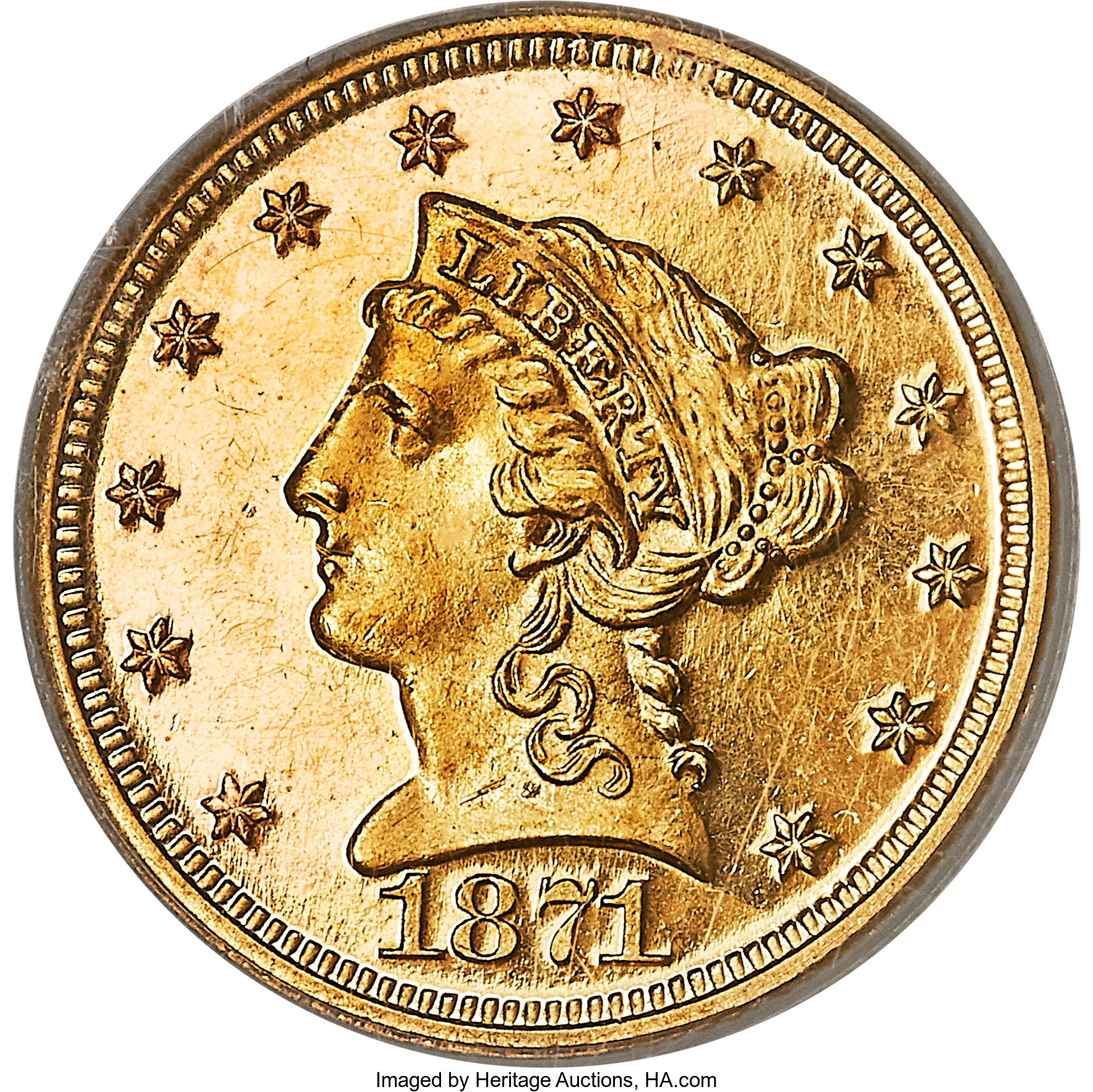 image for: 1871 $2 1/2 PR63 Cameo PCGS....