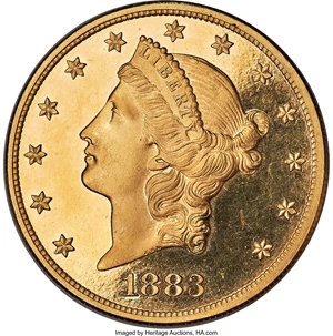 image for: 1883 $20 PR64 Deep Cameo PCGS Secure....
