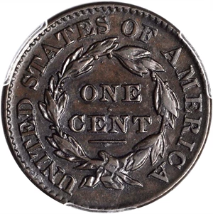 image for: 1827 Matron Head Cent. N-1. Rarity-2. EF-40 (PCGS).