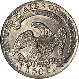 image for: 1833 Capped Bust Half Dollar. O-104. Rarity-1. AU-58 (NGC).