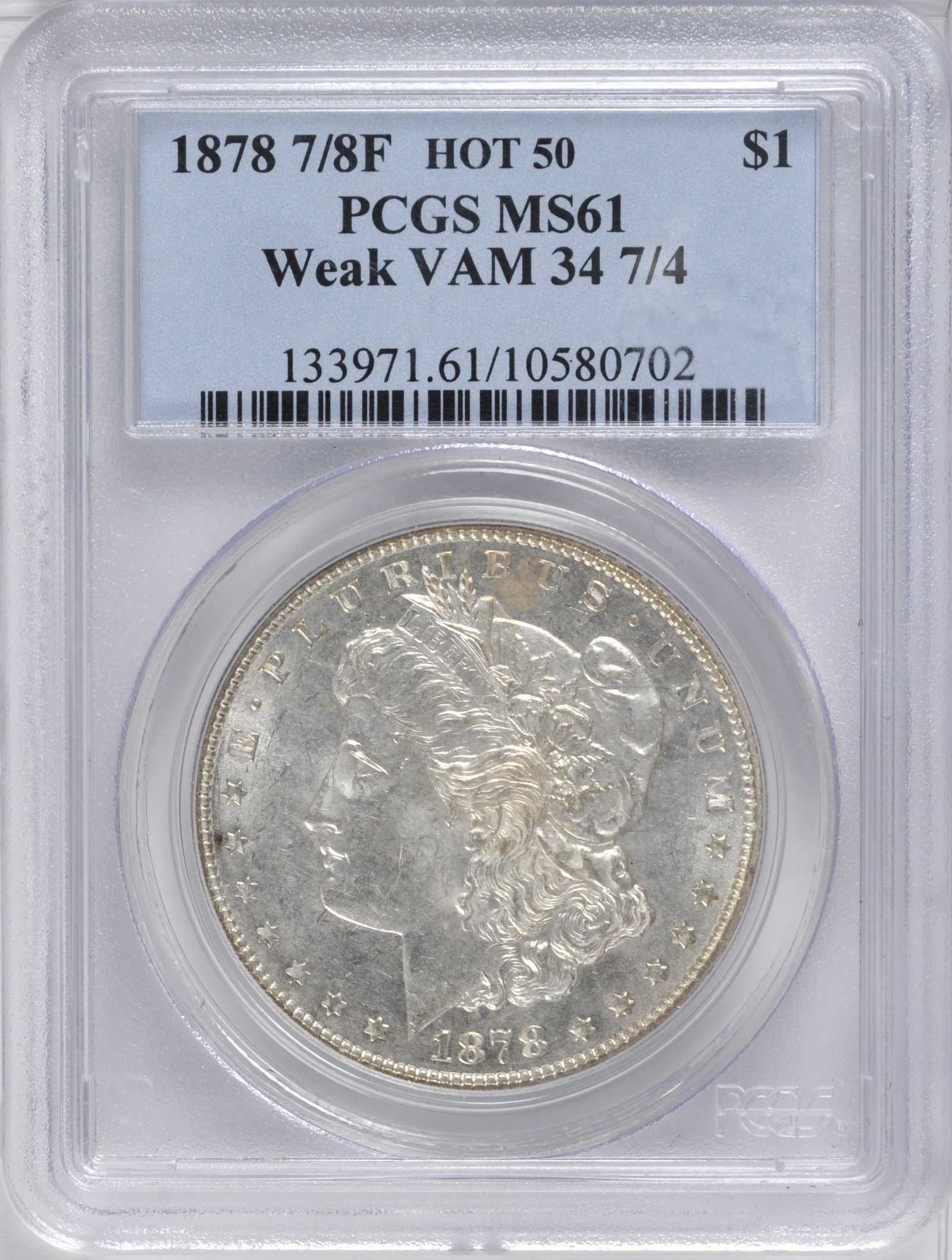 1878 7/8TF $1  Weak, 7/4, VAM-34 VF20 thumbnail 22
