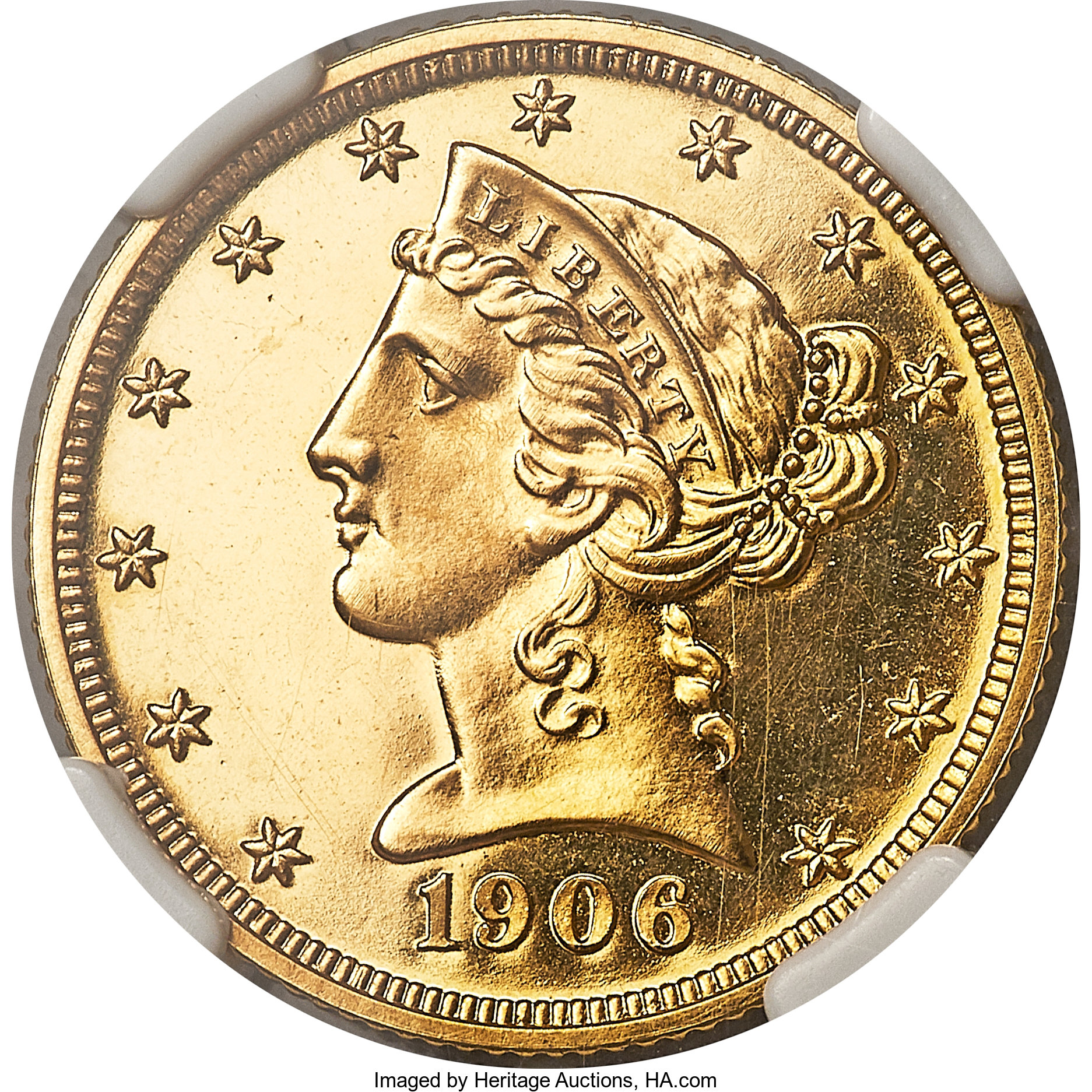 image for: 1906 $5 PR65 Cameo NGC....