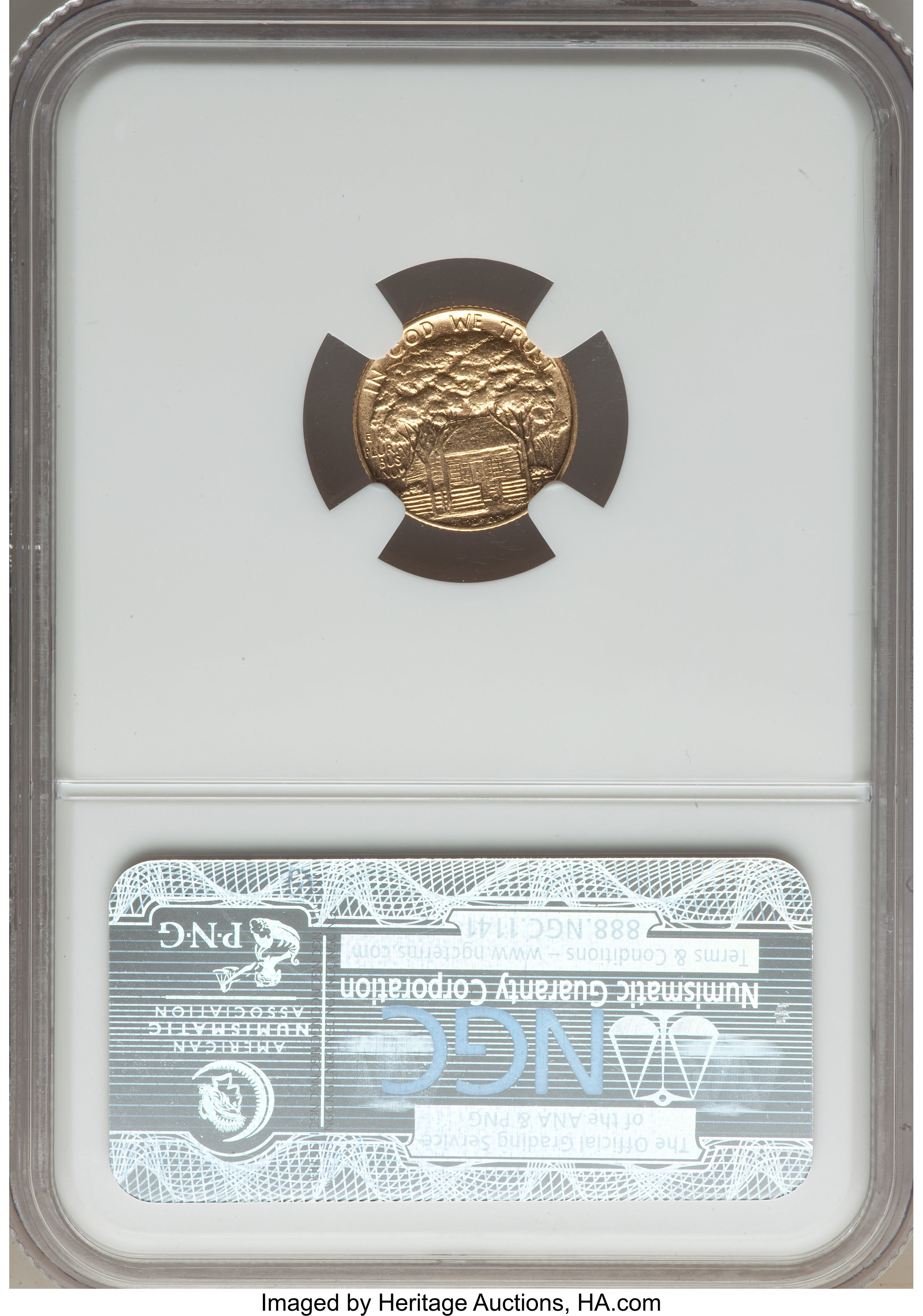 1922 G$1 Grant Memorial, with Star AU55 thumbnail 2