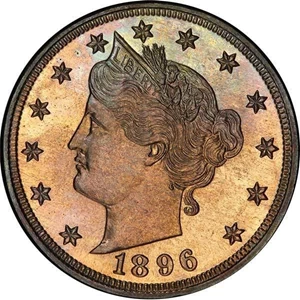 image for: 5C 1896 PCGS PR67 CAC