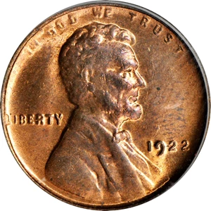 image for: 1922 No D Lincoln Cent. FS-401, Die Pair II. Strong Reverse. MS-64 RB (PCGS). CAC.