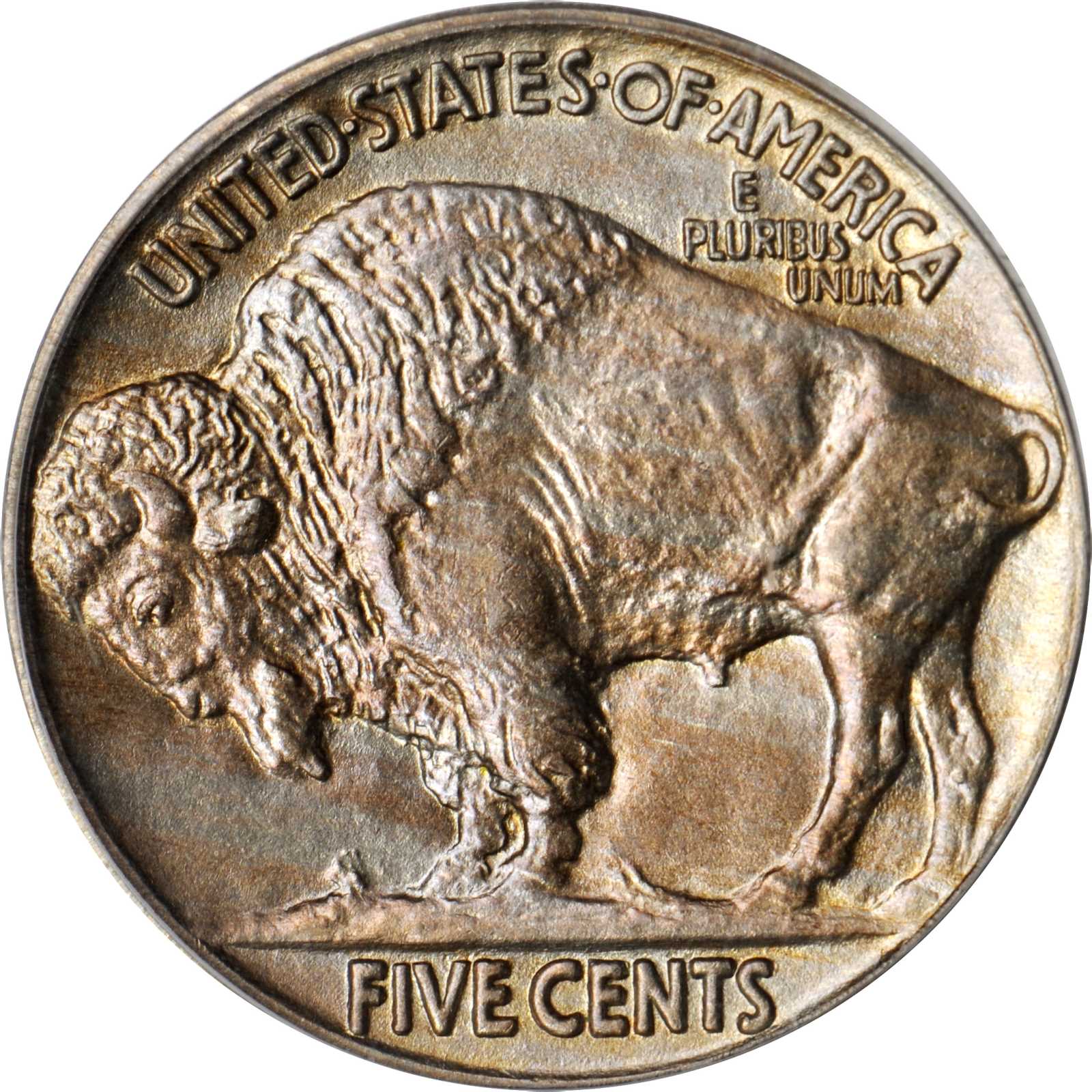 Buffalo Nickel 5c Type 2 Reverse, Matte Finish, 1913-1916 [Type] PR60 thumbnail 2