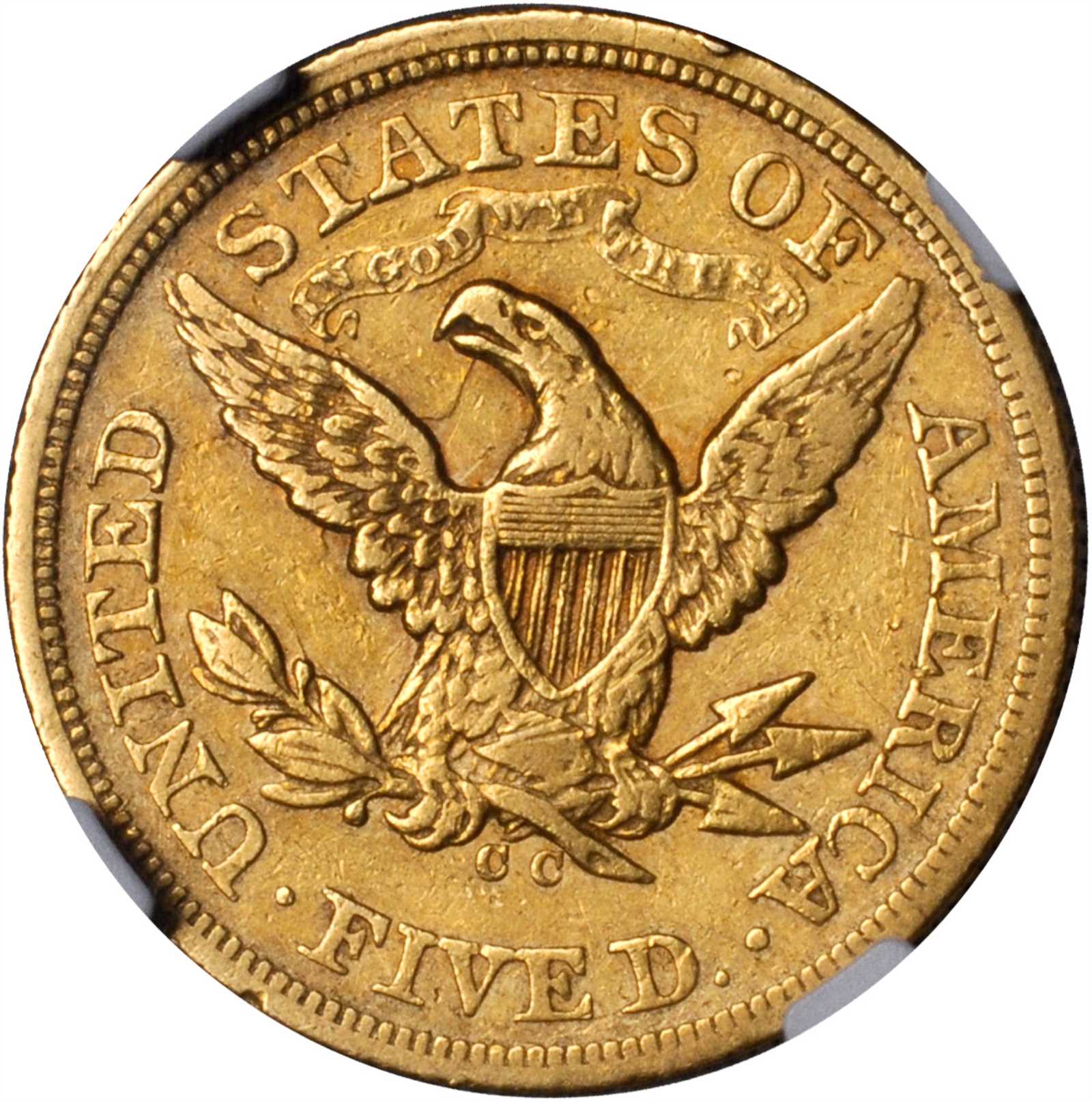 image for: 1871-CC Liberty Head Half Eagle. EF-40 (NGC).