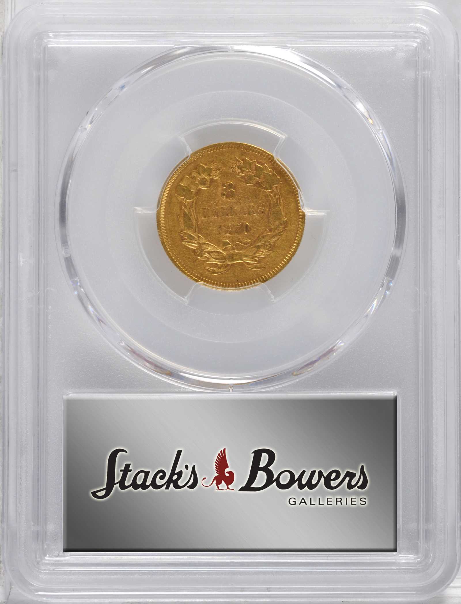 1870 $3 VF35 thumbnail 3