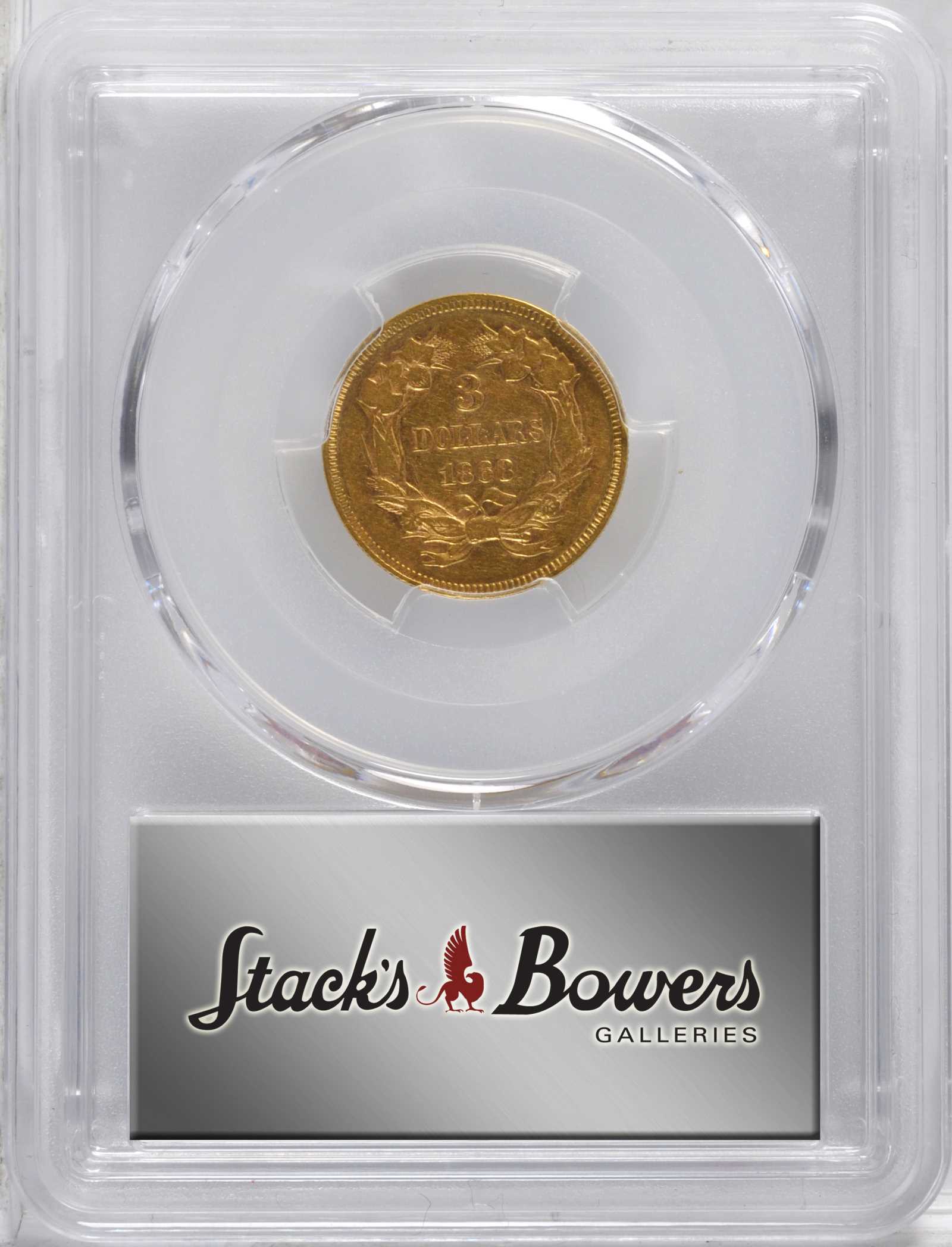 1868 $3 VF35 thumbnail 5