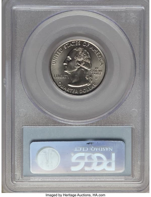 image for: 2007-D 25C Wyoming MS68 PCGS. PCGS Population: (10/0). NGC Census: (3/0). ...