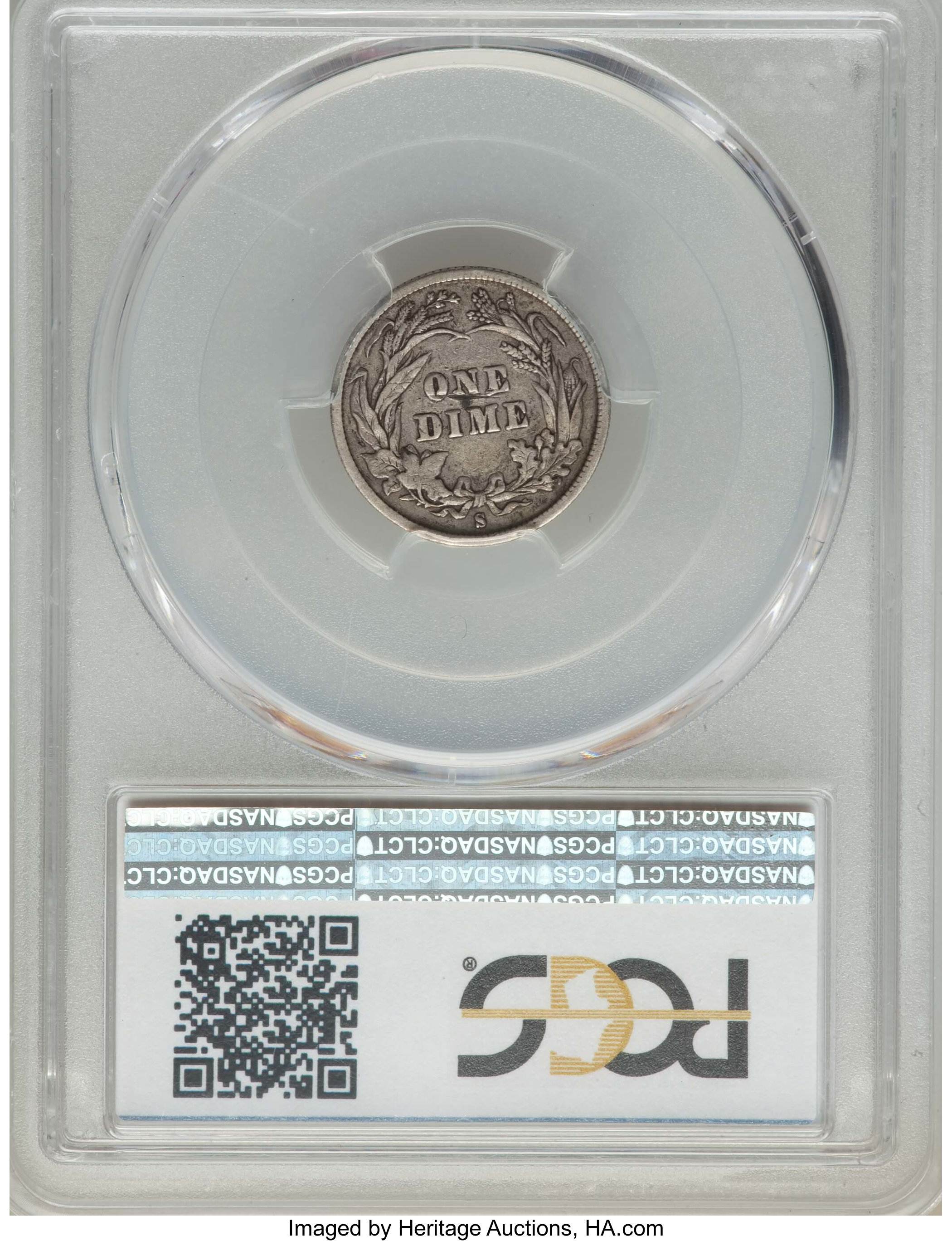 1892-S 10c VF25 thumbnail 2