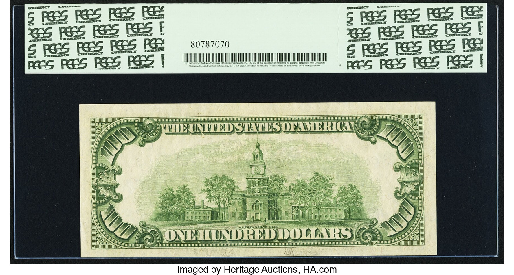 image for: Fr. 2159-F* $100 1950B Federal Reserve Star Note. PCGS Choice About New 58PPQ....