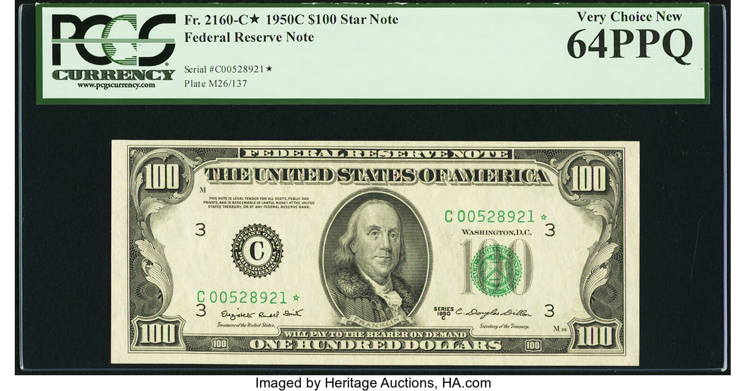 1950C $100 Replacement, Philadelphia (Fr. 2160C*)