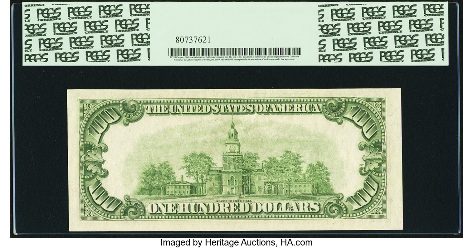 image for: Fr. 2160-C* $100 1950C Federal Reserve Note. PCGS Very Choice New 64PPQ....