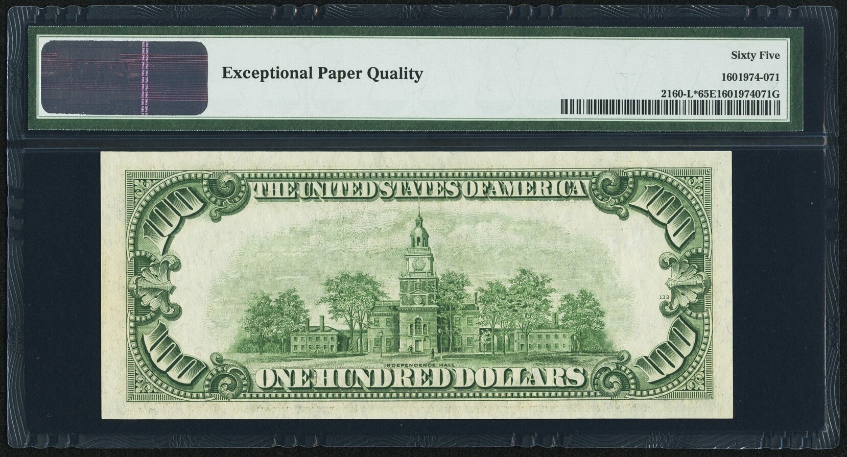 image for: Fr. 2160-L* $100 1950C Federal Reserve Star Note. PMG Gem Uncirculated 65 EPQ....