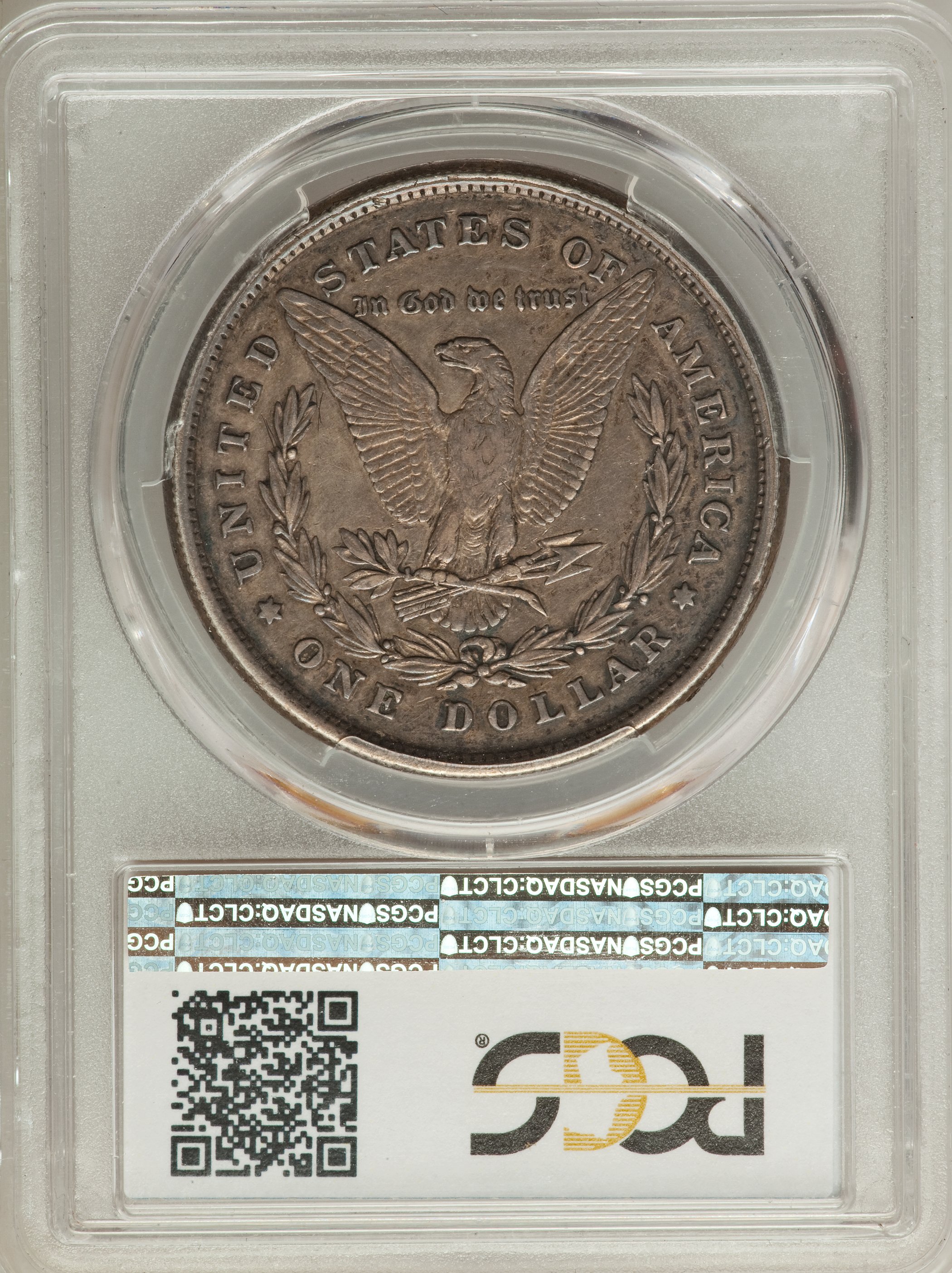 image for: 1878 8TF $1 Doubled Eyelid, VAM-14.13 -- Partial Collar Strike -- XF40 PCGS....